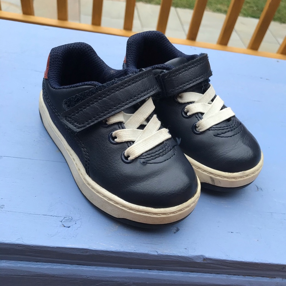 Faux leather toddler shoes